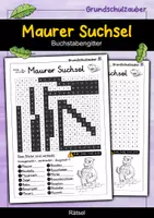 Vorschau - Arbeitsblätter - Maurer Suchsel - Buchstabengitter - Deckblatt
