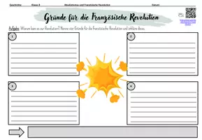 Vorschau - Arbeitsblätter - Gründe für die Französische Revolution - Seite 1
