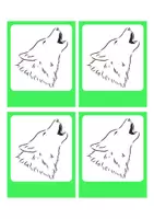 Vorschau - Mal- und Bastelvorlagen - Wolfsklasse: Klassentier/ Namenskärtchen, Schilder beschriften - Seite 1