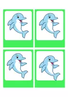 Vorschau - Mal- und Bastelvorlagen - Delfinklasse: Nameskärtchen, Namensschilder, beschriften - Seite 1