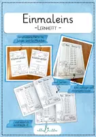 Vorschau - Arbeitsblätter - Einmaleins Lernheft - zum Üben des kleinen 1x1 - Deckblatt