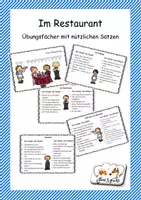 Vorschau - Spiele - Im Restaurant - Übungsfächer - Deckblatt