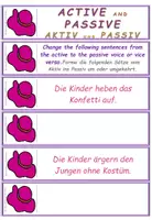 Vorschau - Fördermaterial/Inklusion - DaF / DaZ Englisch Aktiv und Passiv Übungskarten Karneval - Seite 2