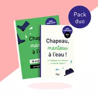 Aperçu - Feuilles d'exercices - Chapeau, manteau, à l'eau - pack duo - Page de couverture