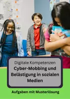 Vorschau - Arbeitsblätter - Digitale Kompetenzen: Cyber-Mobbing und Belästigung in sozialen Medien - Deckblatt