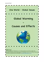 Vorschau - Arbeitsblätter - Global Warming - causes and effects - research tasks - Deckblatt