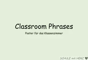 Vorschau - Poster - Poster: Classroom Phrases - Seite 1