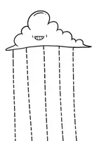 Vorschau - Mal- und Bastelvorlagen - 10 Scheren-Übungen: Süße Wolken zum ausmalen und ausschneiden - Seite 2