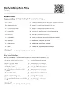 Vorschau - Arbeitsblätter - Wie funktioniert ein Akku? (Infotext und Übungen) - Seite 1