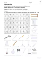 Vorschau - Arbeitsblätter - Laborgeräte Rätsel Suchsel Vertretungsstunde Vertretung Chemie - Seite 1