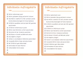 Vorschau - Anderer Materialtyp - Wörter mit individueller Auftragskarte – Kartoffel - Seite 1