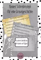 Vorschau - Arbeitsblätter - Kleines Rezept für eine Gruselgeschichte - Deckblatt