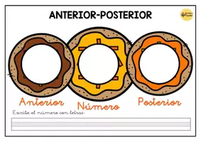 Vista previa - Refuerzo / NEE / Materiales de apoyo - ANTERIOR Y POSTERIOR DE NÚMEROS HASTA EL 50 - página 1