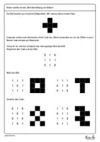 Vorschau - Arbeitsblätter - Binärdarstellung von Bildern in schwarz/weiß - Seite 3