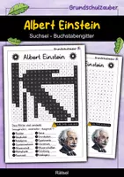 Vorschau - Arbeitsblätter - Albert Einstein Suchsel - Buchstabengitter - Deckblatt