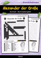 Vorschau - Arbeitsblätter - Alexander der Große Suchsel - Buchstabengitter - Deckblatt
