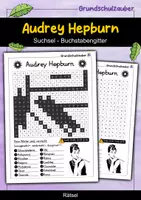 Vorschau - Arbeitsblätter - Audrey Hepburn Suchsel - Buchstabengitter - Deckblatt