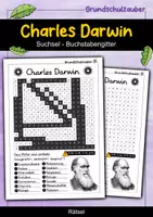 Vorschau - Arbeitsblätter - Charles Darwin Suchsel - Buchstabengitter - Deckblatt