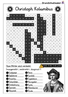 Vorschau - Arbeitsblätter - Christoph Kolumbus Suchsel - Buchstabengitter - Seite 2