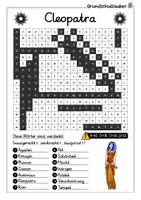 Vorschau - Arbeitsblätter - Cleopatra Suchsel - Buchstabengitter - Seite 2