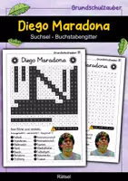Vorschau - Arbeitsblätter - Diego Maradona Suchsel - Buchstabengitter - Deckblatt