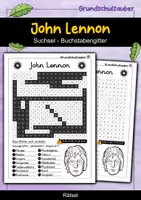 Vorschau - Arbeitsblätter - John Lennon Suchsel - Buchstabengitter - Deckblatt