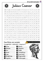 Vorschau - Arbeitsblätter - Julius Caesar Suchsel - Buchstabengitter - Seite 1