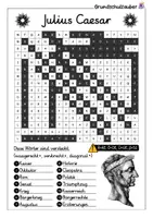 Vorschau - Arbeitsblätter - Julius Caesar Suchsel - Buchstabengitter - Seite 2