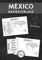 Vorschau - Mal- und Bastelvorlagen - México - Todo sobre México (Bastelvorlage) - Deckblatt