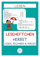 Vorschau - Arbeitsblätter - Leseheftchen Herbst - Deckblatt
