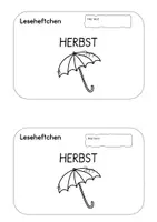 Vorschau - Arbeitsblätter - Leseheftchen Herbst - Seite 1