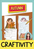 Vorschau - Arbeitsblätter - Autumn craftivity / Steckbrief (Englisch) - Deckblatt