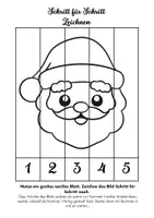Vorschau - Mal- und Bastelvorlagen - Kunst: Schritt für Schritt zeichnen/Weihnachten, malen - Seite 1