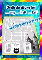 Vorschau - Arbeitsblätter - Großschreibung bei ...ung ...heit ...keit (Kreuzworträtsel) (D-A-CH) - Deckblatt