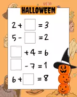Vista previa - Unidades / Secuencias / Situaciones de Aprendizaje - Sumas y restas - Halloween -versión gratuita - página 1