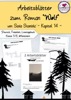 Vorschau - Stundenentwürfe - Arbeitsblätter zu "Wolf" - Saša Stanišić" - Kapitel 14 - Klasse 5/6 - Deckblatt