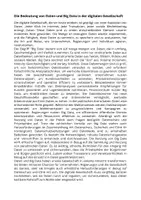 Vorschau - Arbeitsblätter - Digitale Kompetenzen: Daten und Big Data in der digitalen Gesellschaft - Seite 1