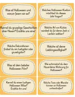 Vorschau - Spiele - Plauderkärtchen / Sprechanlässe - Halloween - Seite 1