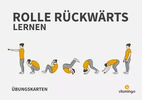 Vorschau - Stationenlernen - Rolle rückwärts: Übungskarten für den Sportunterricht (Rückwärtsrolle) - Seite 1