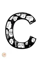 Vorschau - Stationenlernen - Der Buchstabe C - zum Ausmalen - Alphabet malen - ABC - Seite 1