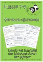 Vorschau - Stundenentwürfe - Lernzirkel zum Weg der Nahrung durch den Körper - Deckblatt