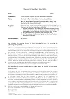 Vorschau - Test - Klausur Nationalsozialismus: Rolle des „Faktor Hitler“ beim Aufstieg und Machterhalt der NSDAP - Erörterung; inkl. EWH - Deckblatt