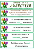 Vorschau - Fördermaterial/Inklusion - DaF / DaZ Englisch Endungen der Adjektive Übungskarten Ostern - Seite 2