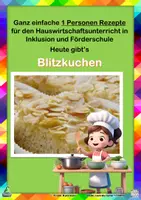 Vorschau - Arbeitsblätter - Blitzkuchen (Rührteig mit Madelsplittern) - Deckblatt