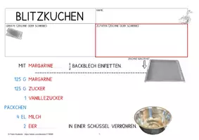 Vorschau - Arbeitsblätter - Blitzkuchen (Rührteig mit Madelsplittern) - Seite 3