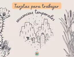 Vista previa - Tarjetas / Manipulativos - Tarjetas para trabajar las secuencias temporales - Portada