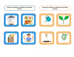 Vista previa - Tarjetas / Manipulativos - Tarjetas para trabajar las secuencias temporales - página 1