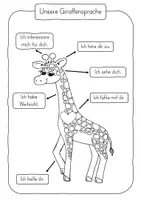 Vorschau - Arbeitsblätter - Giraffensprache Übersicht - Poster und AB - Seite 3