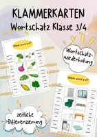 Vorschau - Stationenlernen - Klammerkarten (4. Lernjahr/Klasse 4) - Deckblatt