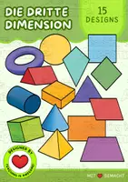 Vorschau - selbst erstellte Cliparts/Grafiken - Die dritte Dimension | 15er-Set | Farbige Geometrie Clipart - Deckblatt